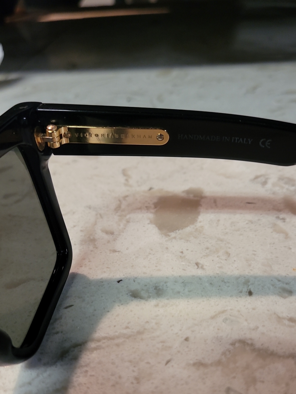 Victoria Beckham VBS99 C01 Flat Top Visor Sunglasses Black Grey